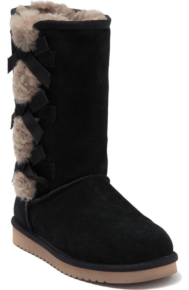 Koolaburra by UGG<sup>®</sup> Koolaburra by UGG Victoria Tall Genuine Dyed Shearling Trim & Faux Fur Boot, Main, color,