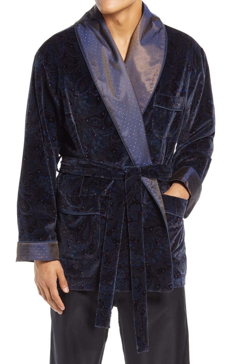 Majestic International Victor Smoking Jacket, Main, color, 