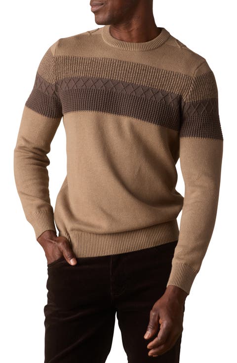 Tom Placed Stripe Cotton Sweater