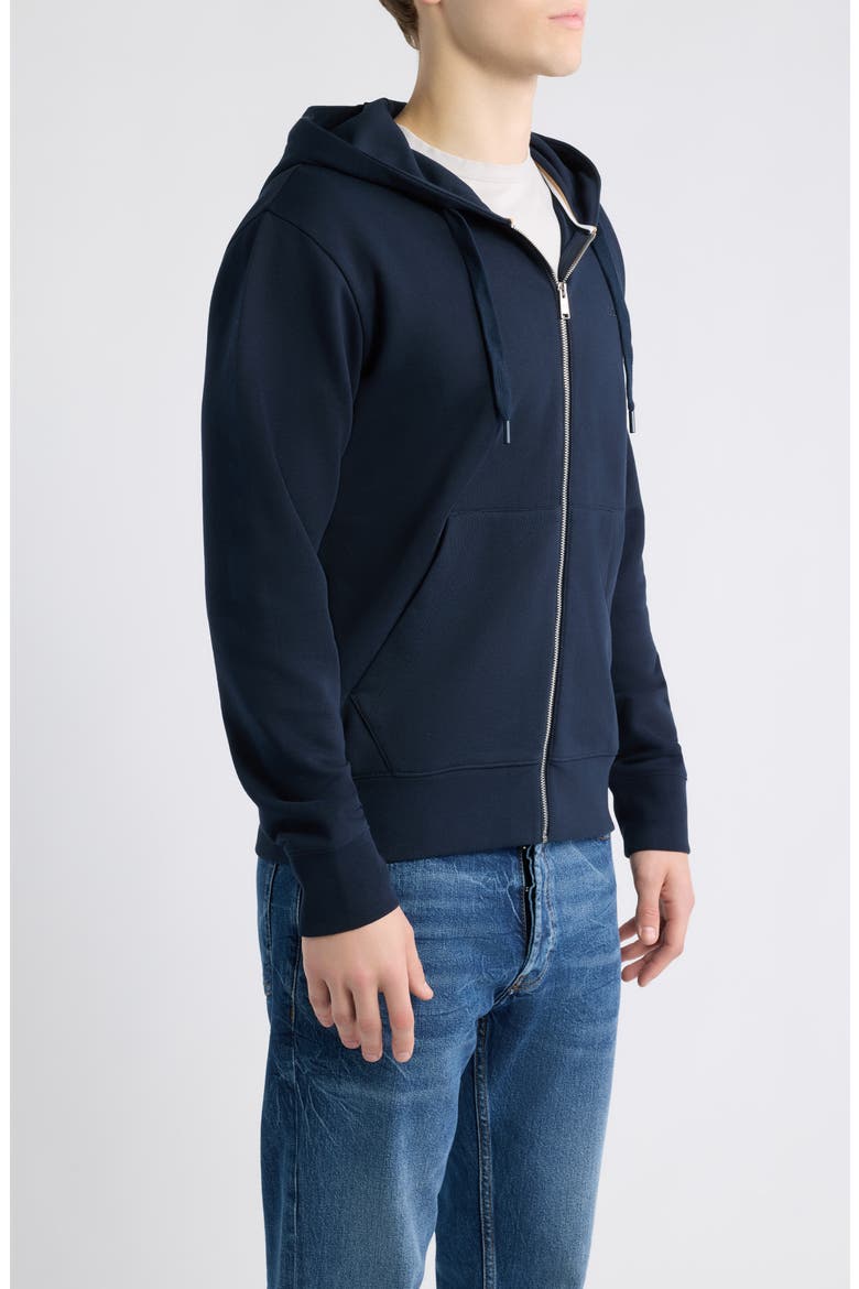 Spence Cotton French Terry Zip Hoodie, Alternate, color, DARK BLUE