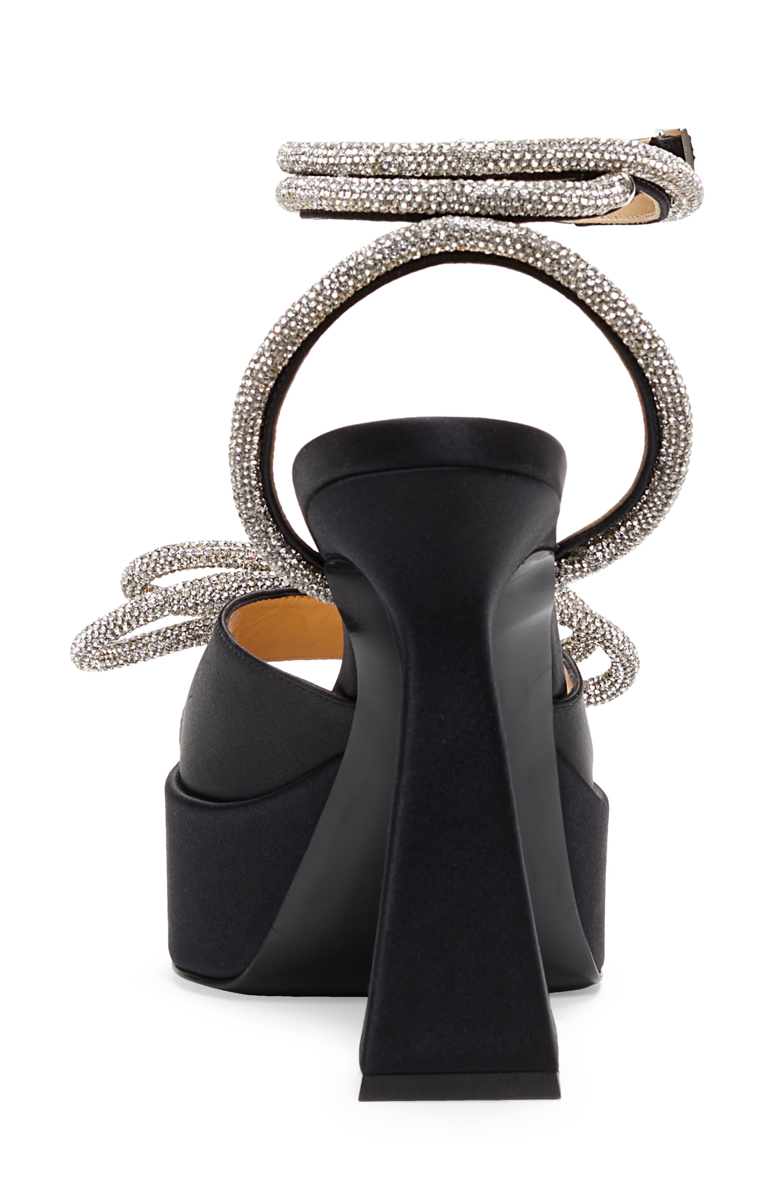 Mach & Mach Double Bow Platform Sandal, Alternate, color, 