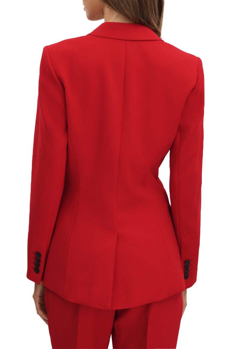 Millie Peaked Lapel Blazer, Alternate, color, RED