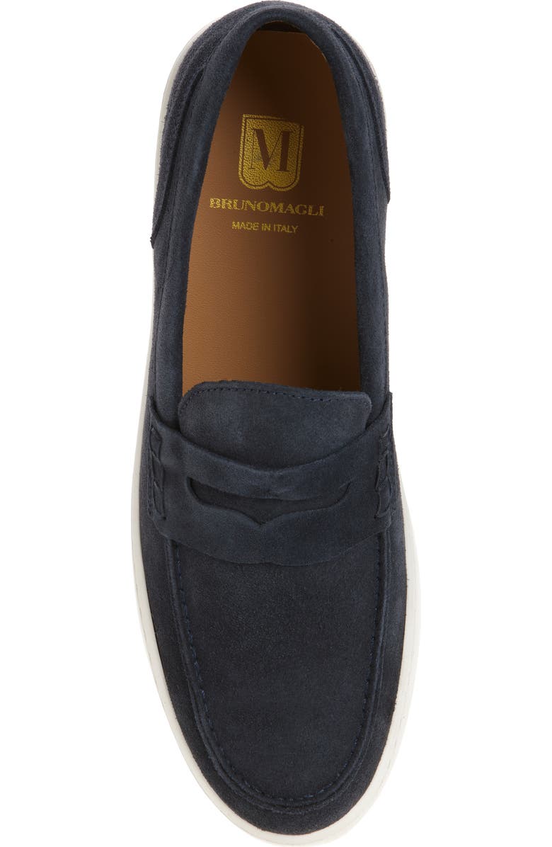Bruno Magli Magnifico Slip-On, Alternate, color, Navy Suede