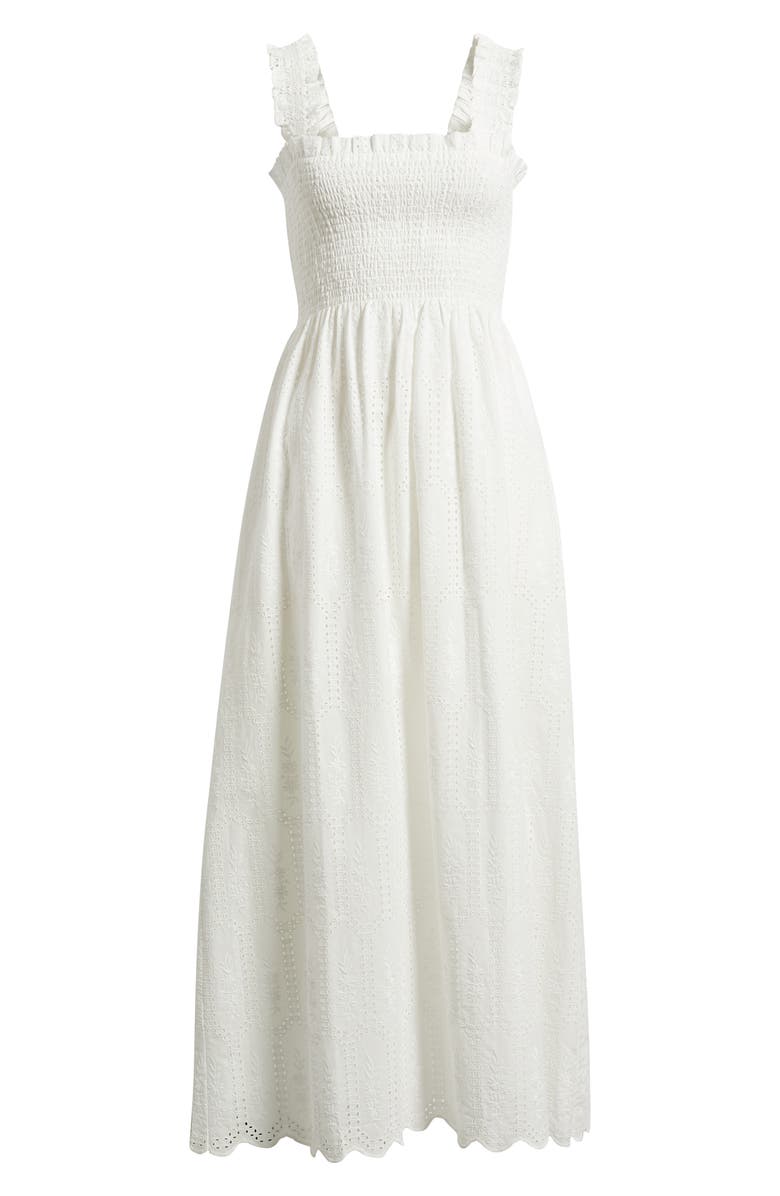 Hill House Home The Ashlyn Eyelet Nap Maxi Dress, Alternate, color, White
