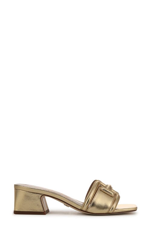 Sam Edelman Waylon Slide Sandal In Amber Gold