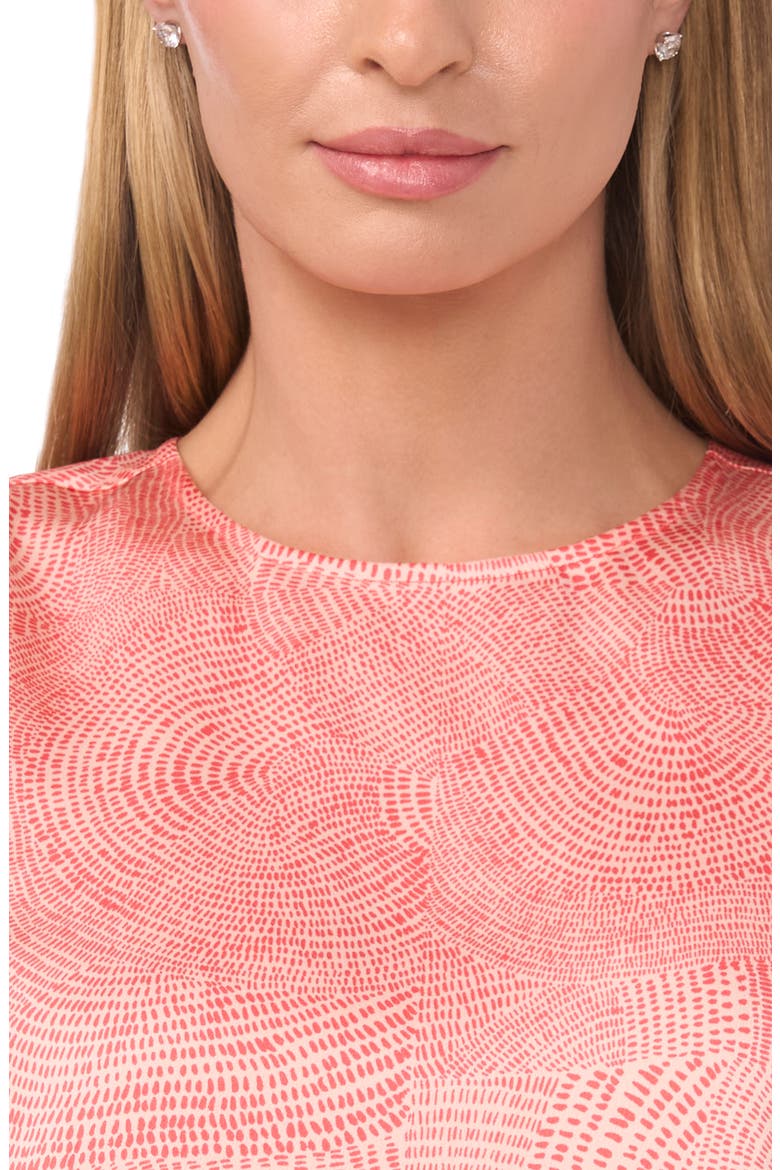 Geo Print Shell, Alternate, color, GRENADINE