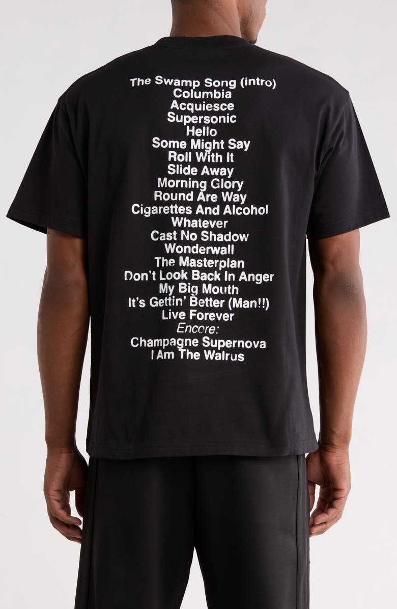 PLEASURES x Oasis All Access Graphic T-Shirt, Alternate, color, Black