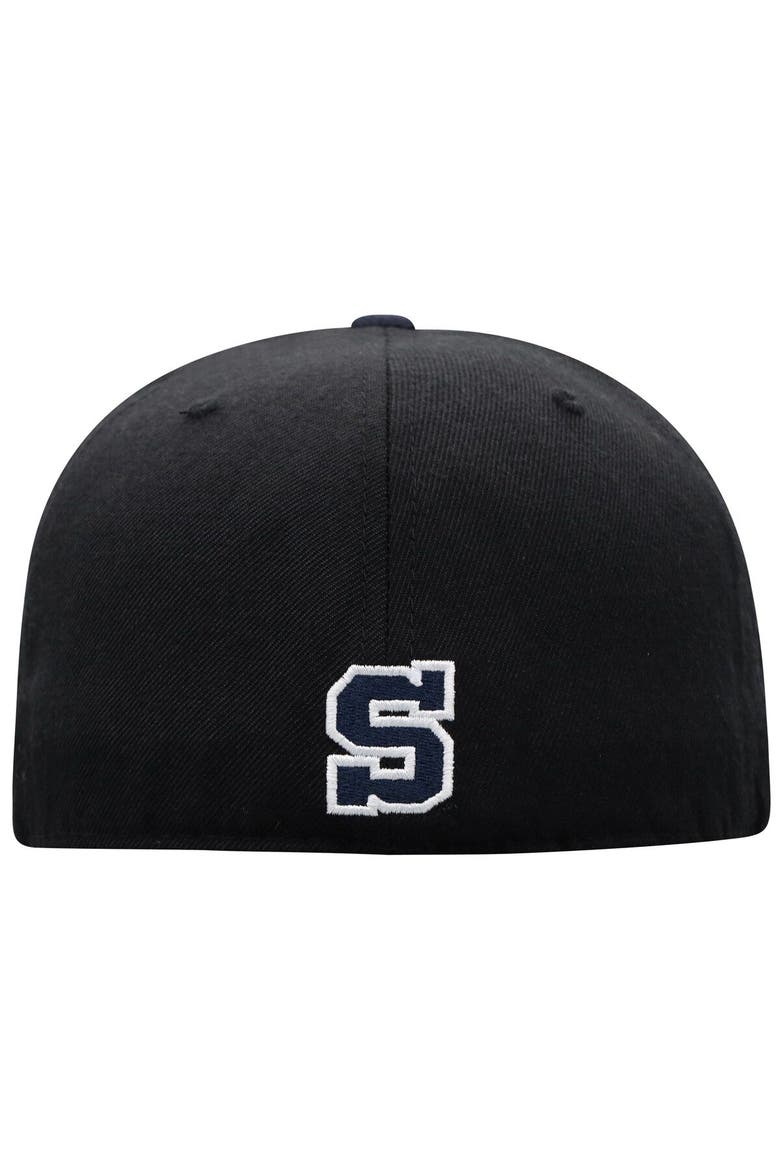 Men's Top of the World Black/Navy Penn State Nittany Lions Team Color Two-Tone Fitted Hat, Alternate, color, Black