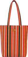 New Amsterdam Leatherworks Eden Stripe Canvas Tote
