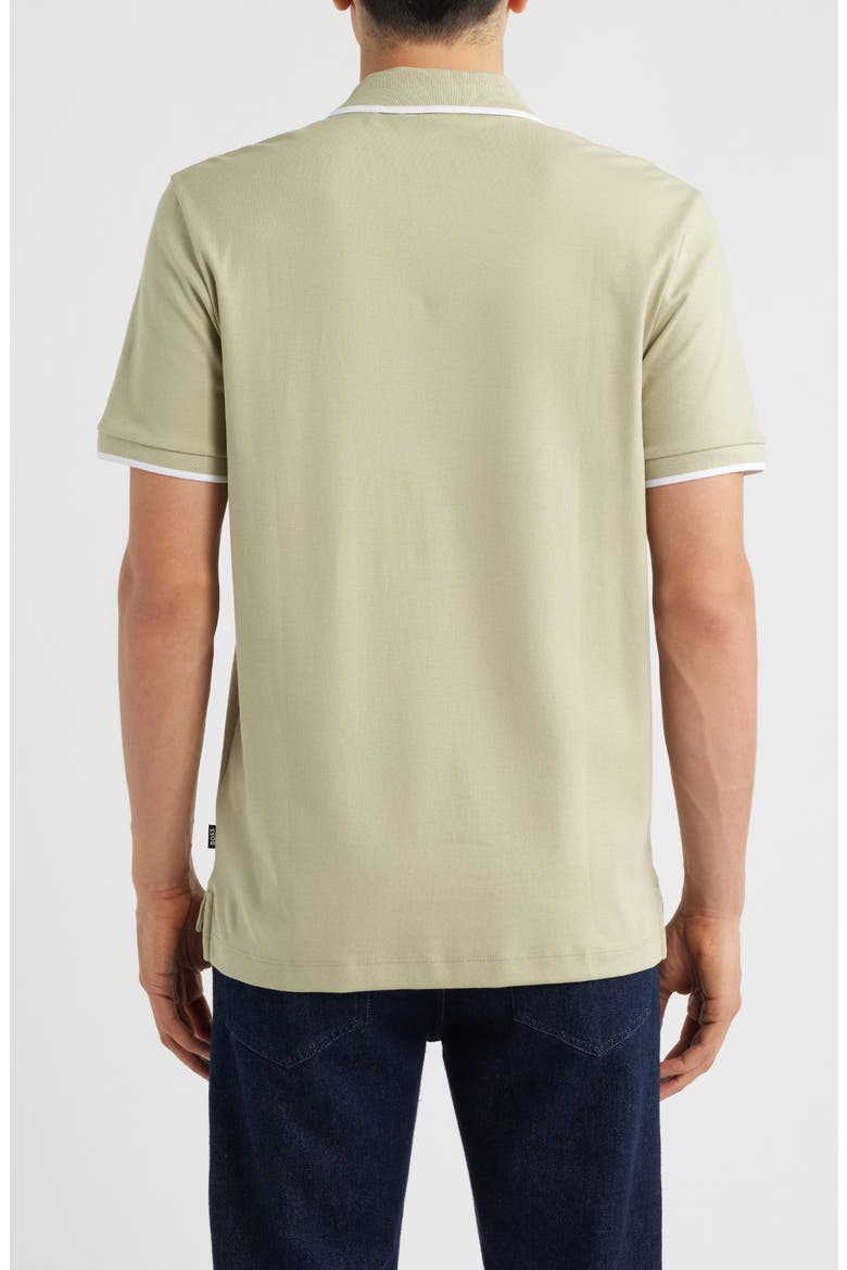 Parlay Tipped Cotton Polo, Alternate, color, BEIGE/ KHAKI