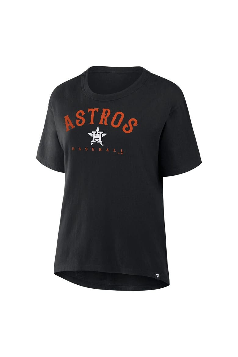 Women's Black Houston Astros Relaxed Fit Legacy T-Shirt, Alternate, color, Black