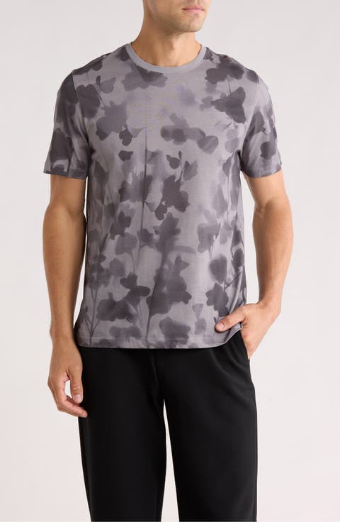Denniss Floral Print Cotton T-Shirt