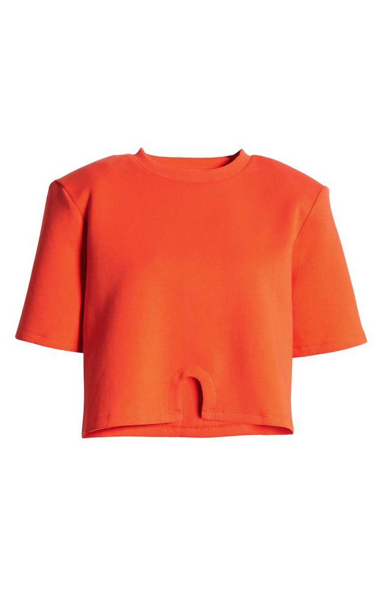 Amy Lynn Freya Notch Hem Crop T-Shirt, Alternate, color, 