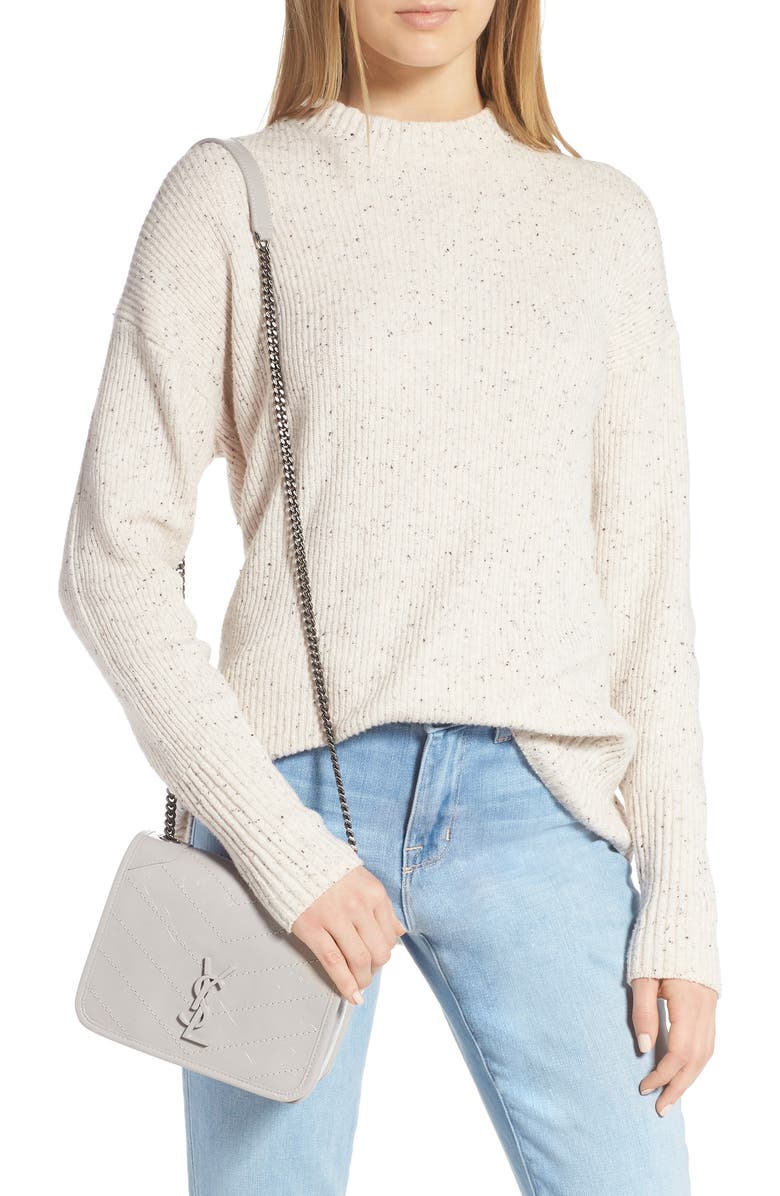 Saint Laurent Niki Leather Crossbody Bag, Alternate, color,