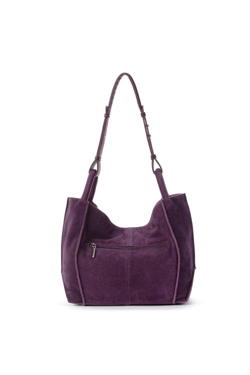 The Sak Los Feliz Medium Tote Leather Bag In Purple