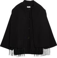 TOTEME Chain Stitch Wool Blend Scarf Jacket