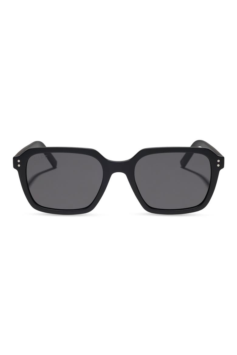 Jace 52mm Square Sunglasses, Main, color, MATTE BLACK/ GREY