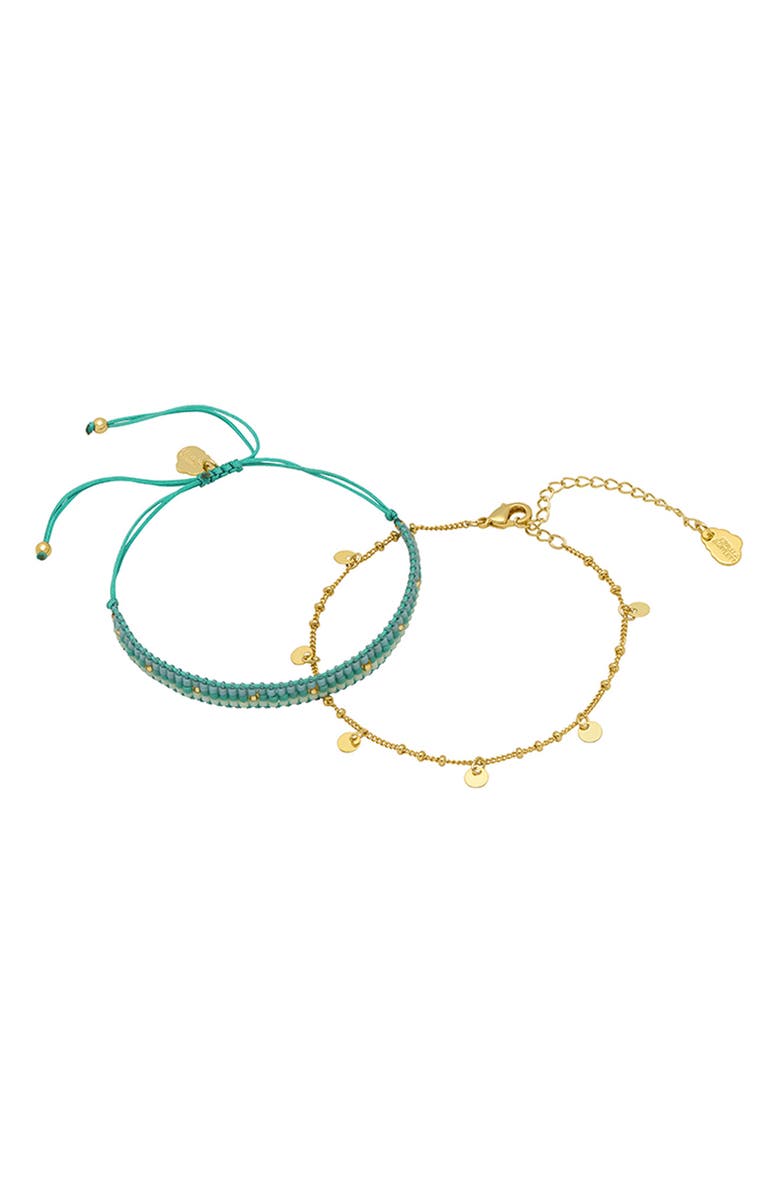 Estella Bartlett Set of 2 Bracelets, Alternate, color, Gold