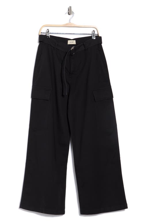 Dl1961 Zoie Wide Leg Cargo Pants In Black