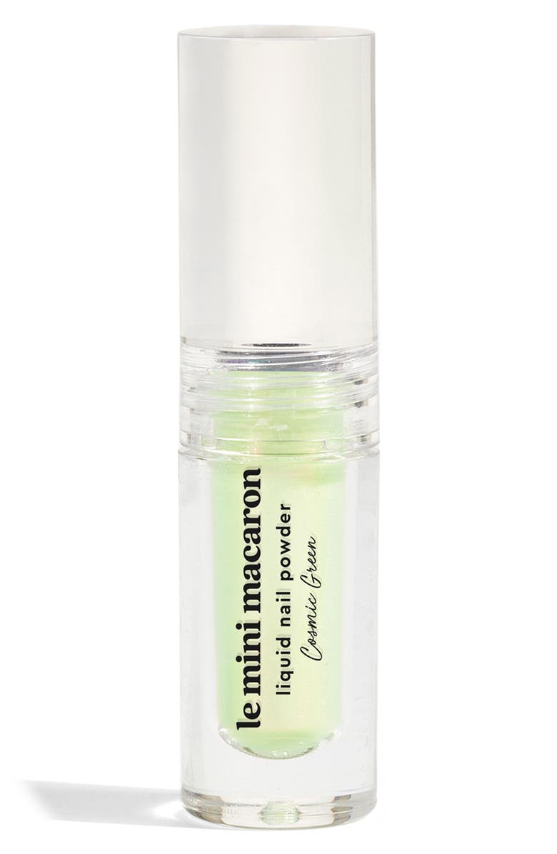 Le Mini Macaron Liquid Nail Powder, Main, color, Cosmic Green