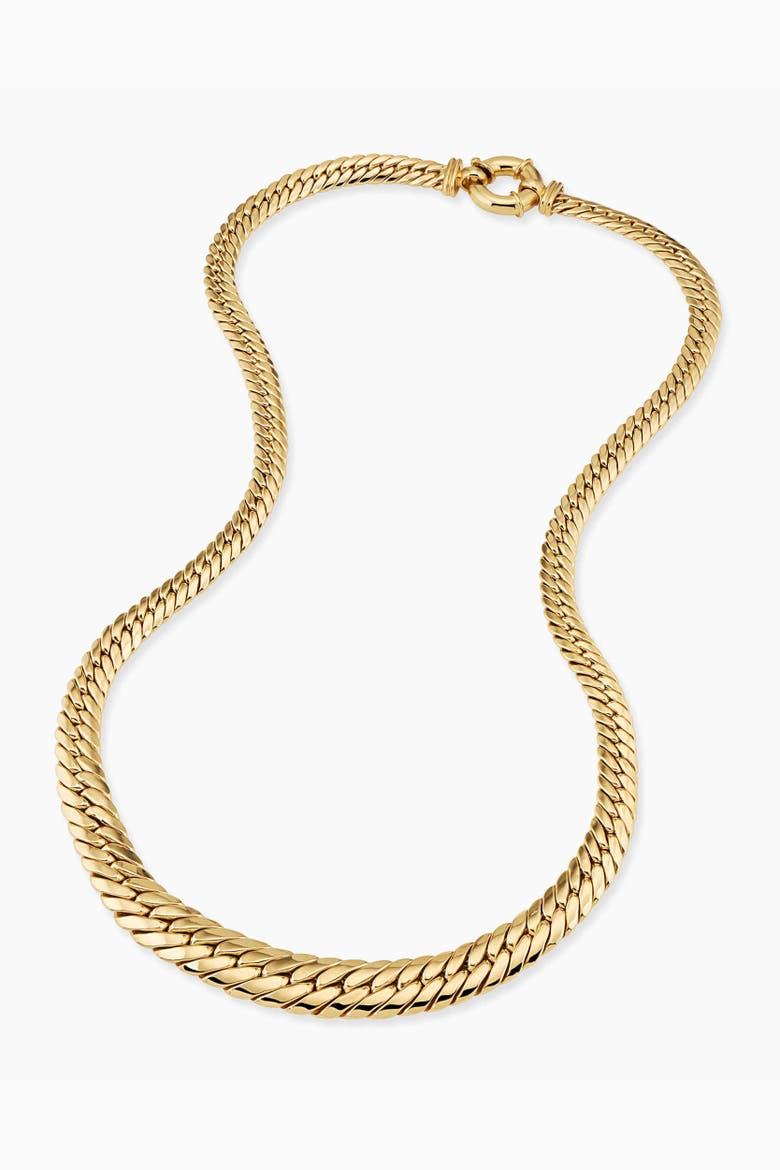 14K Yellow Gold Sovereign Strand Graduated Necklace, Alternate, color, Yellow Gold