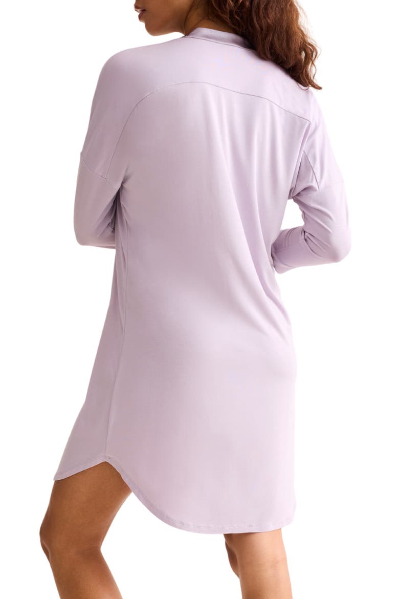 Dolman Three Quarter Sleeve Nightshirt, Alternate, color, LAVENDER CREAM