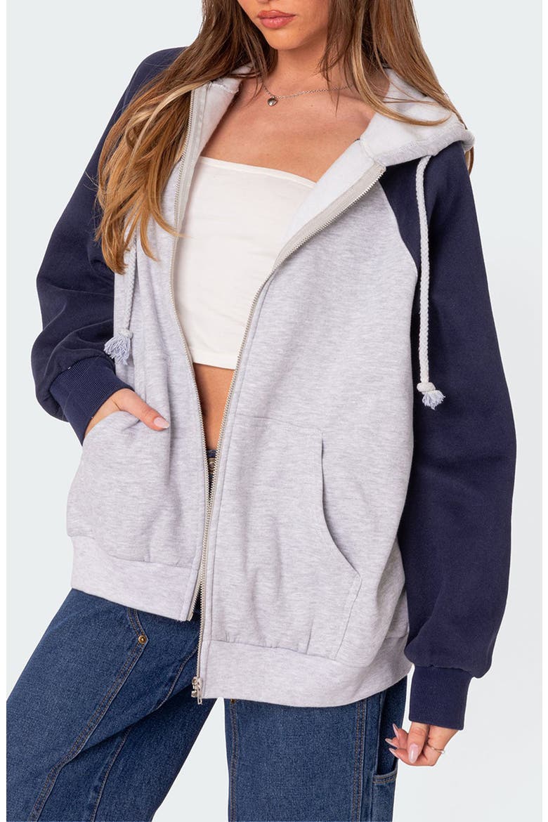 Oslo Zip Hoodie, Alternate, color, GRAY-MELANGE