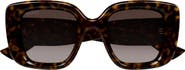 Gucci 50mm Butterfly Sunglasses