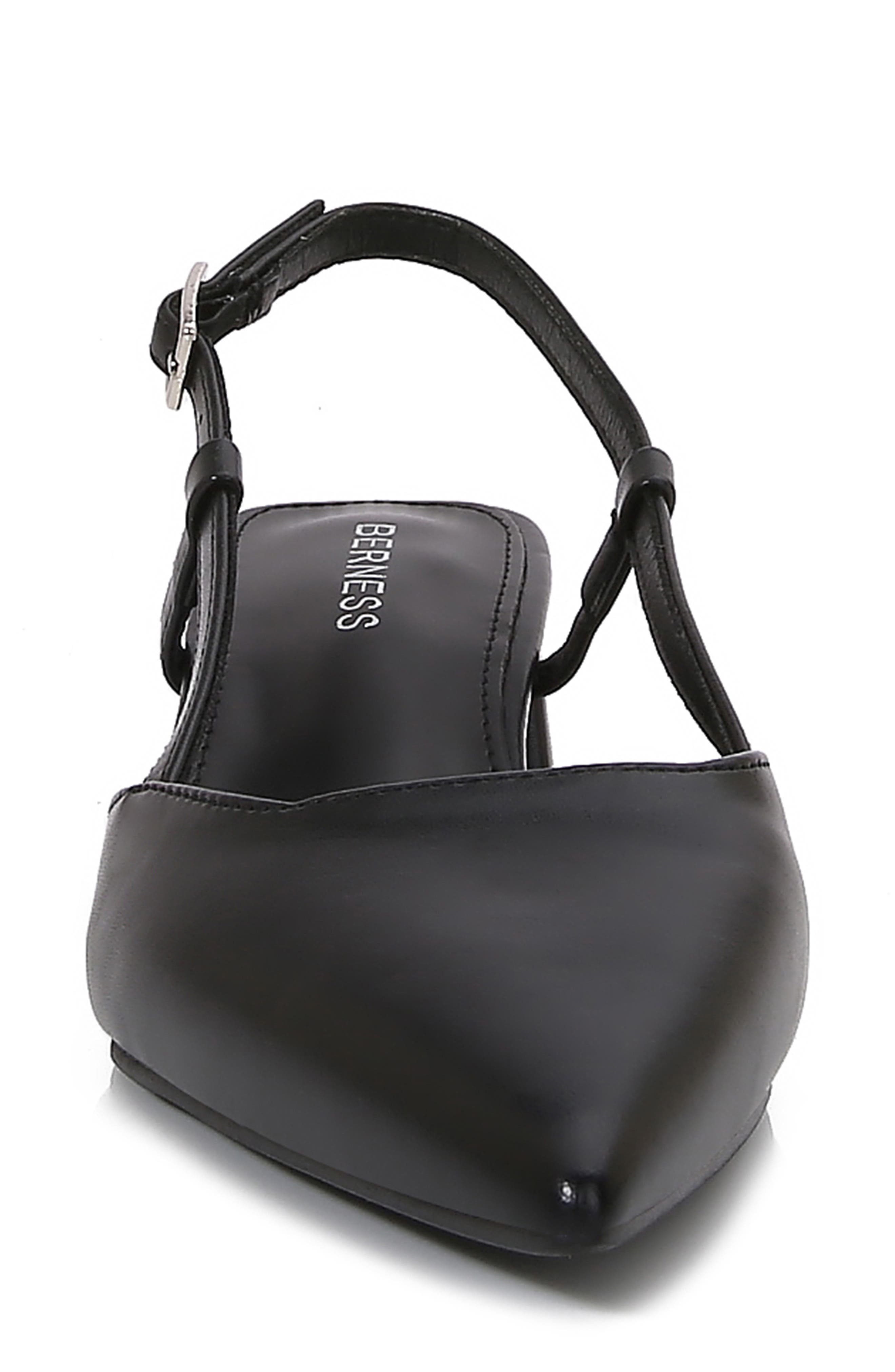 BERNESS Vieda Pointed Toe Slingback Pump, Alternate, color, Black