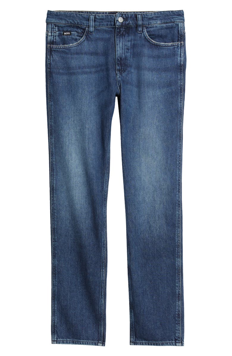 BOSS Delaware Slim Fit Jeans, Main, color, Navy