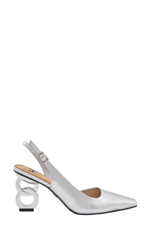 Ninety Union Rain Slingback Pump In Silver