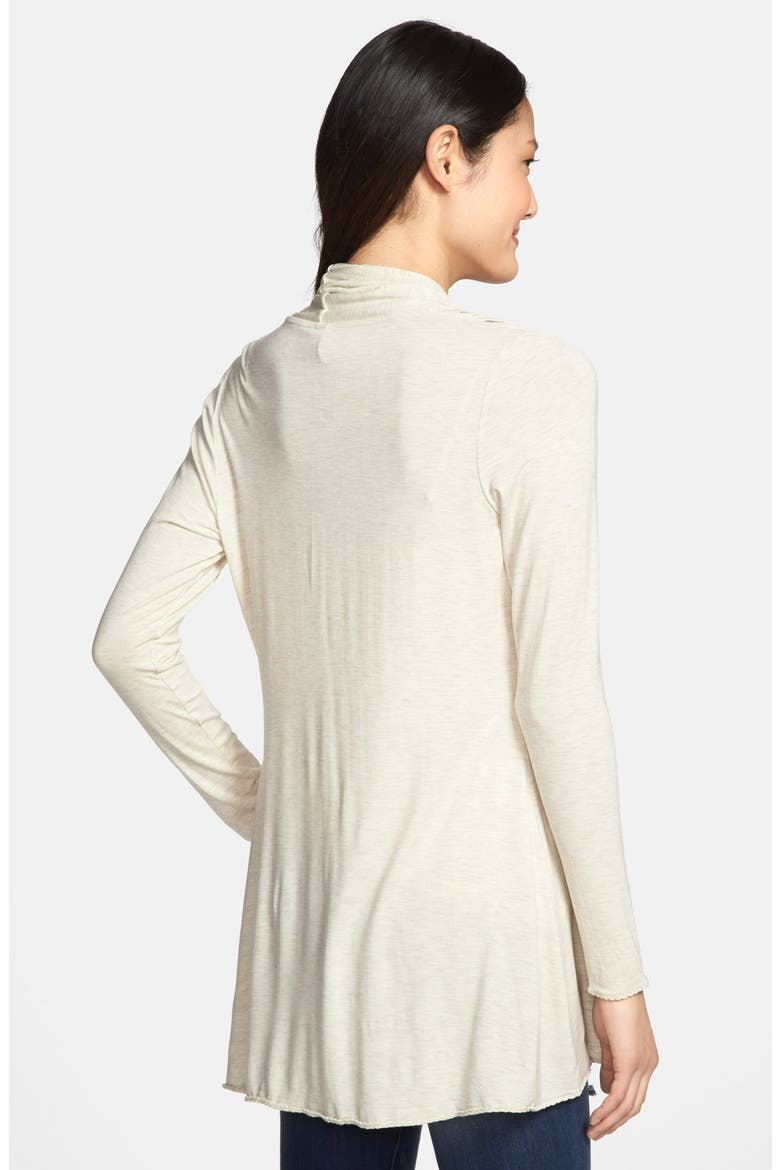 Open Front Cardigan, Alternate, color, HEATHER OATMEAL