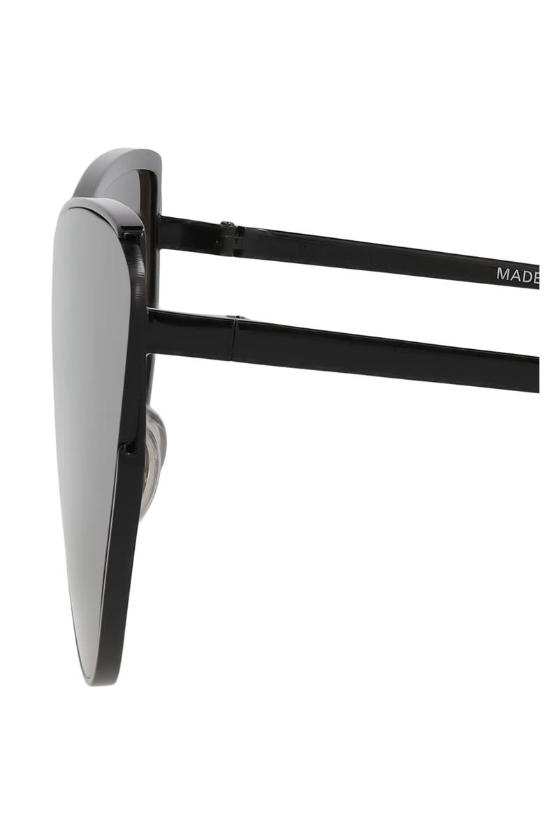 99mm Cat Eye Sunglasses, Alternate, color, BLACK BLACK GREY