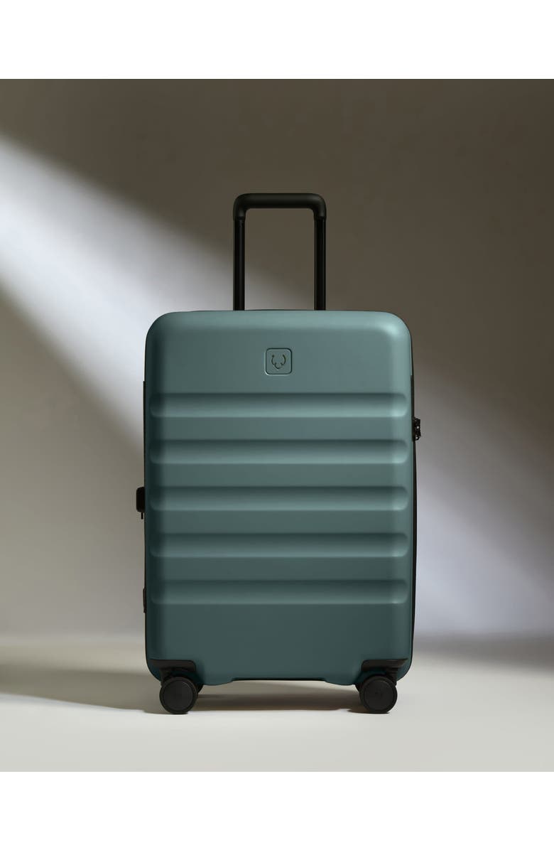 ANTLER Icon Stripe Medium Luggage, Alternate, color, Glade Blue
