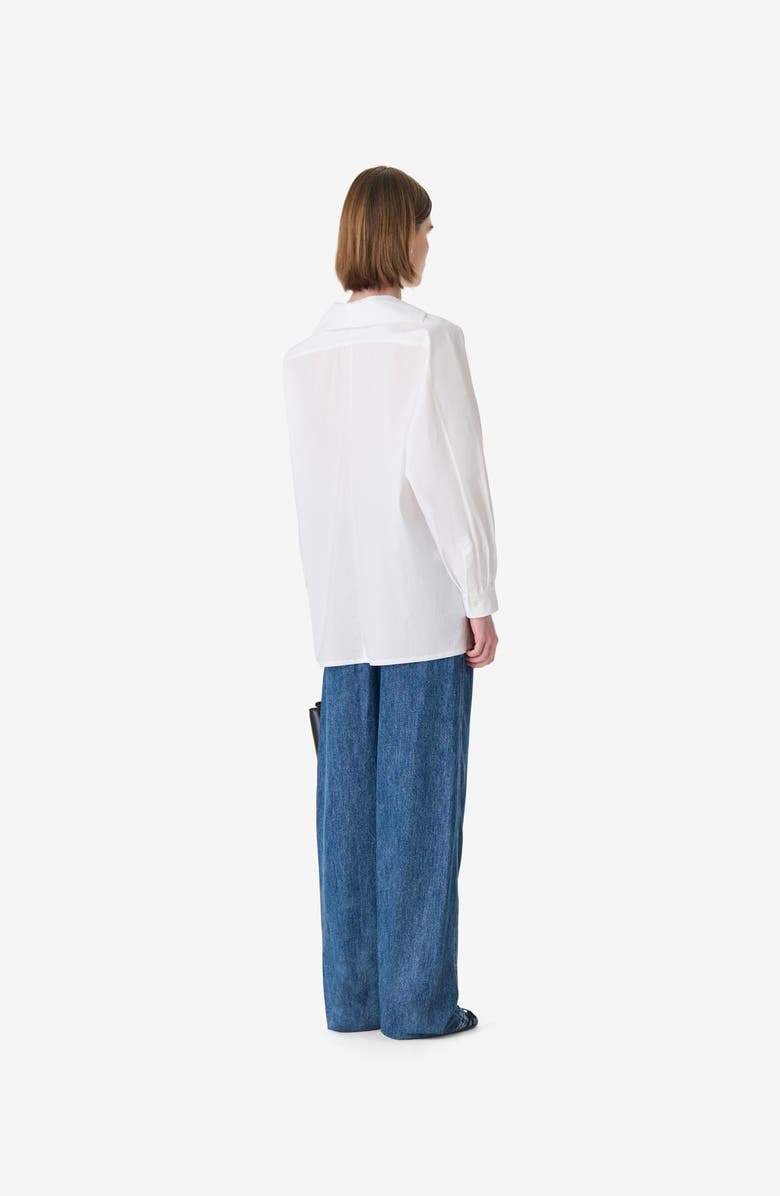 IRO Nylia Oversized Cotton Shirt, Alternate, color, Porcelain