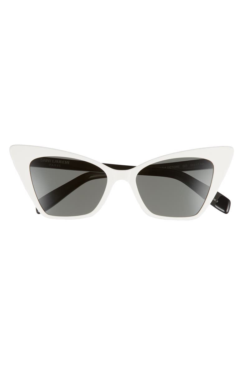 51mm Cat Eye Sunglasses, Alternate, color, IVORY