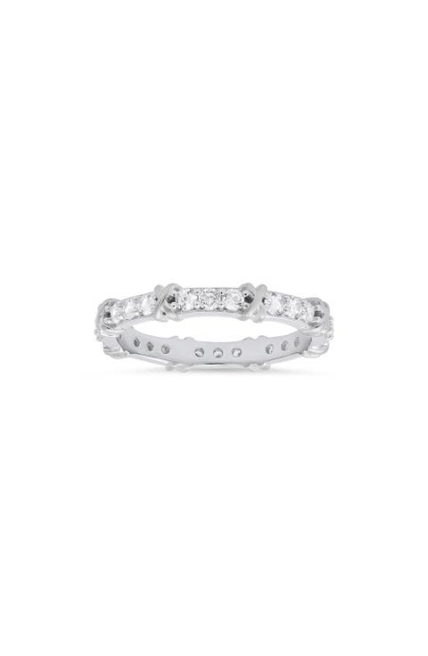 Cubic Zirconia Stacking Ring