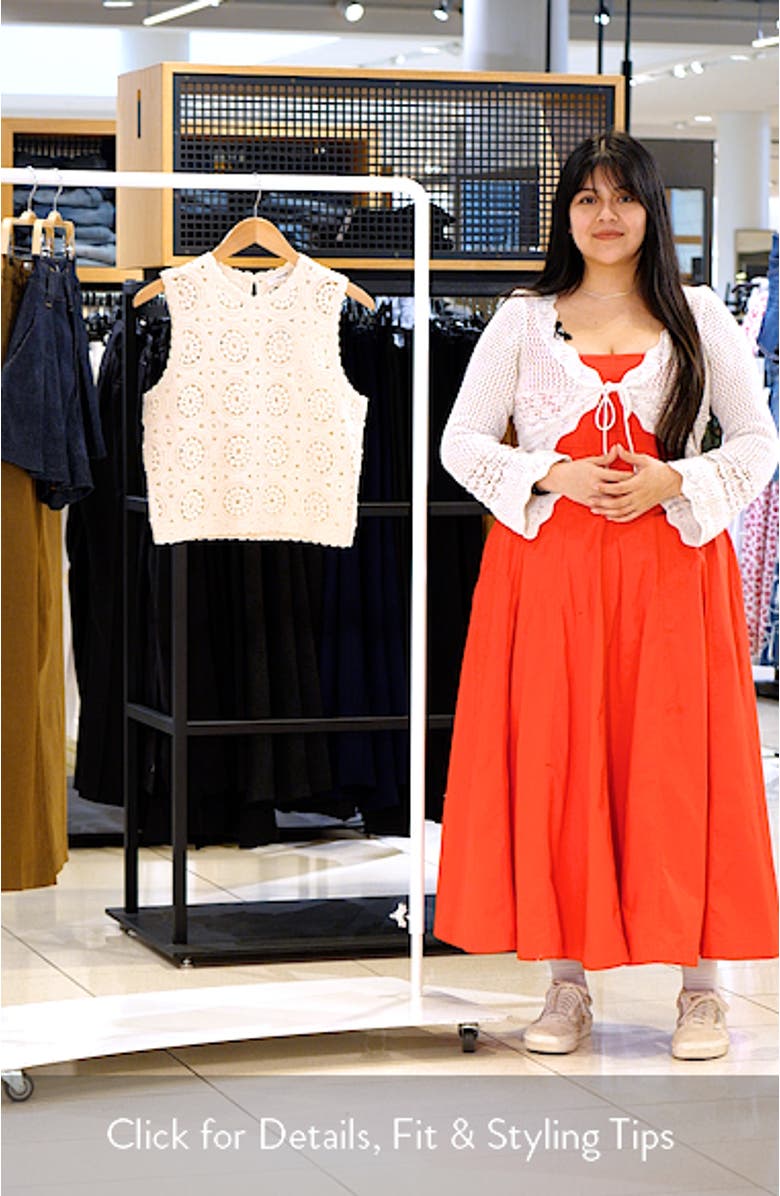 The Crochet Cotton Tank, sales video thumbnail