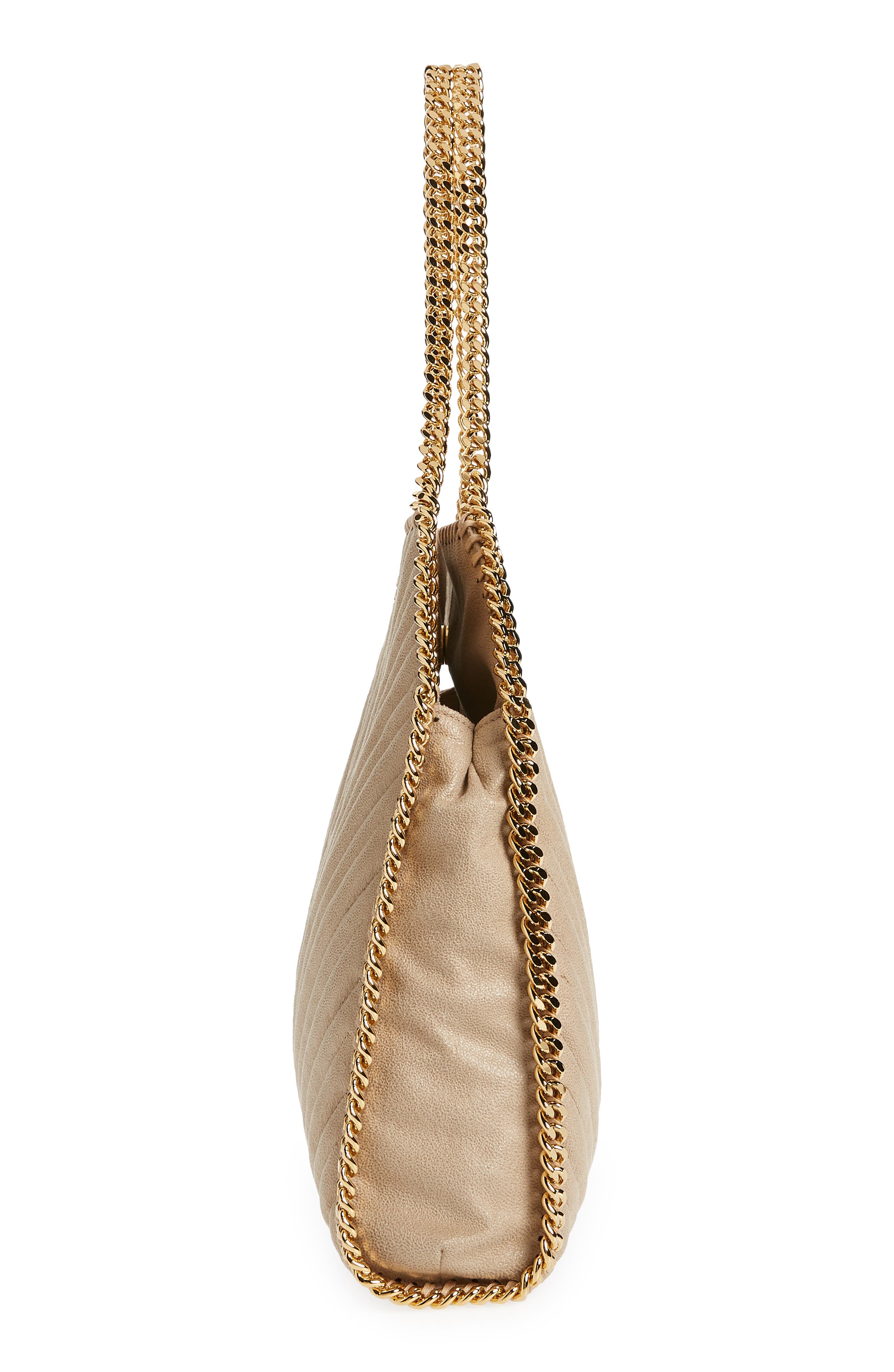 Stella McCartney Small Falabella Shaggy Deer Faux Leather Tote, Alternate, color, 