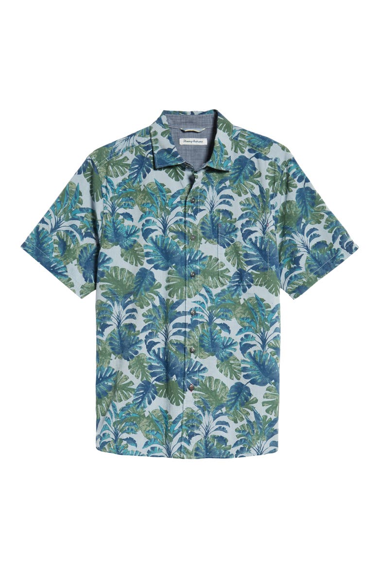 Shadow Shade Regular Fit Camp Shirt, Alternate, color, SEAGROVE