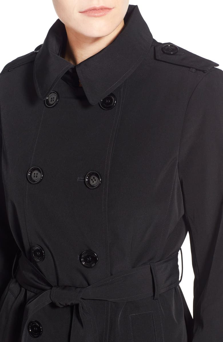 Calvin Klein Double Breasted Trench Coat, Alternate, color,