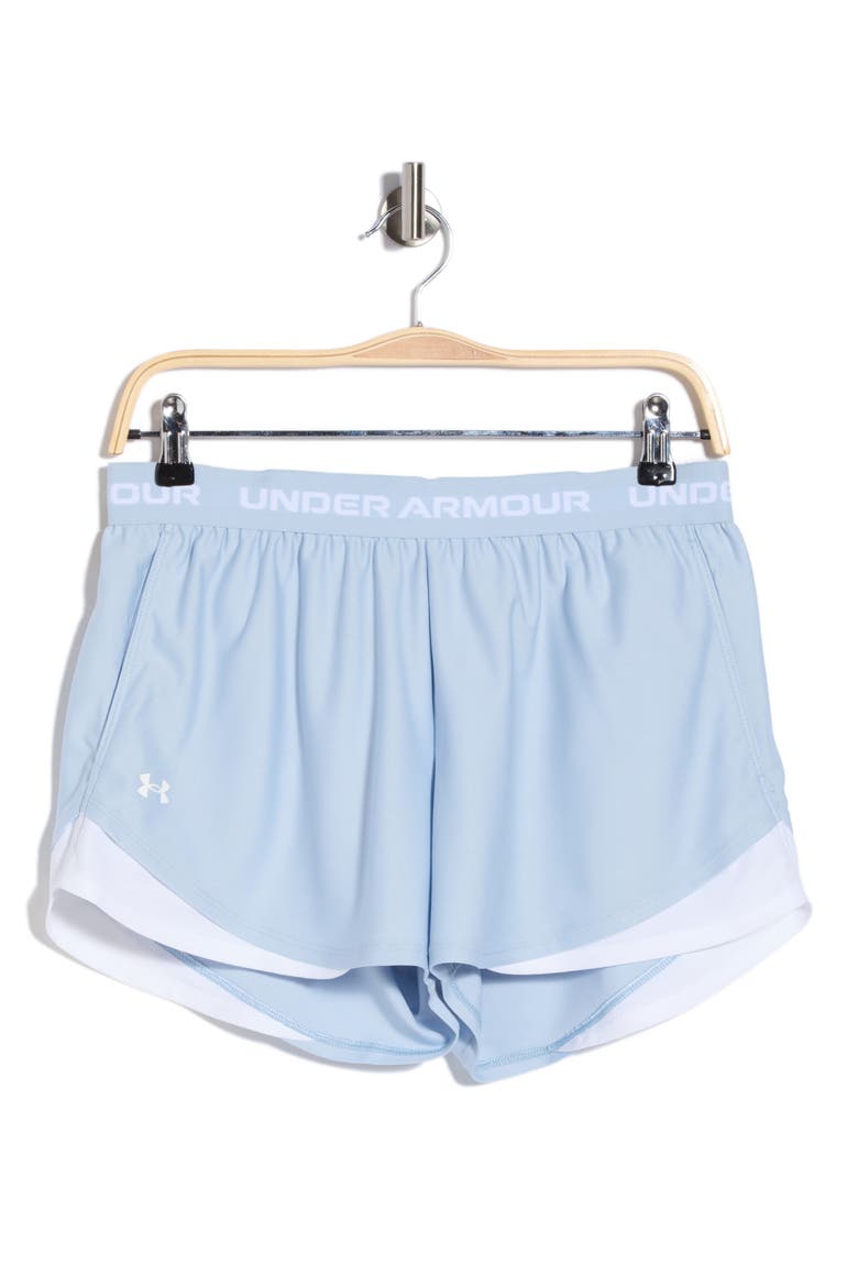 Tech Play Up Performance Shorts, Alternate, color, BLUE CALM