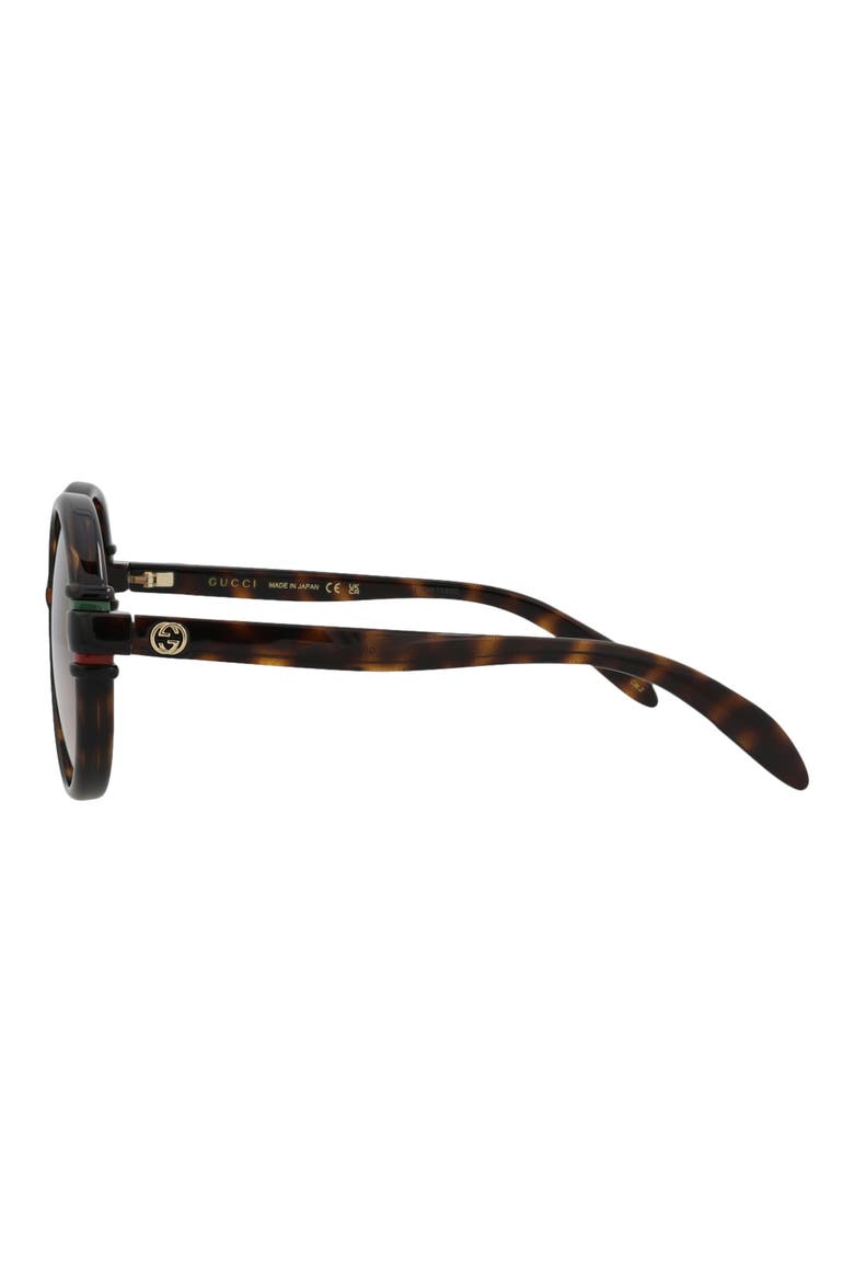 58mm Fashion Round Sunglasses, Alternate, color, HAVANA HAVANA BROWN