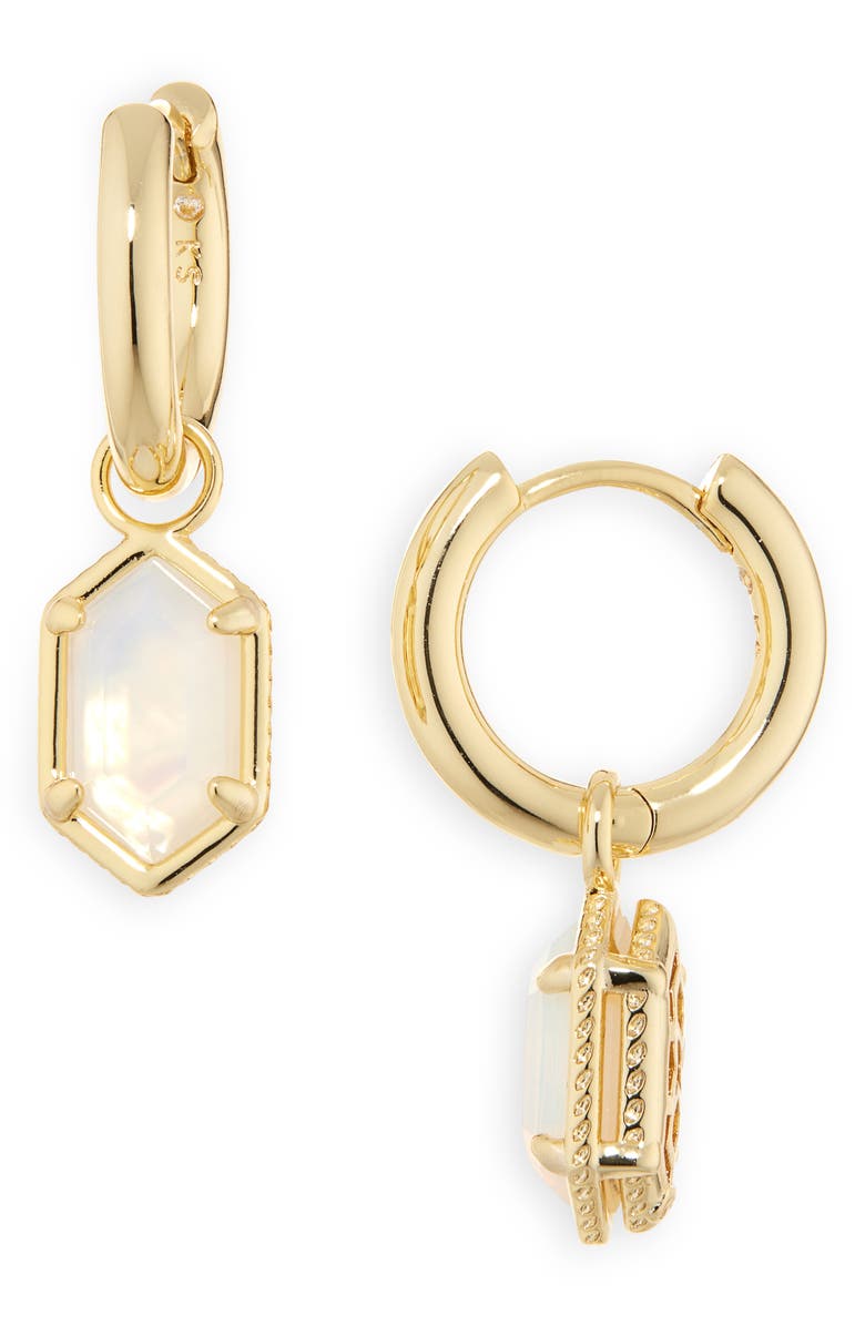 Kendra Scott Hallie Drop Hoop Earrings, Main, color, 