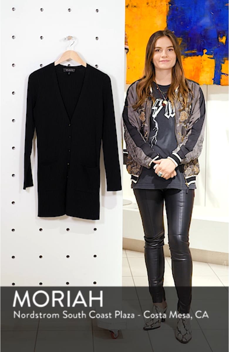 Flat Rib Knit Cardigan, sales video thumbnail