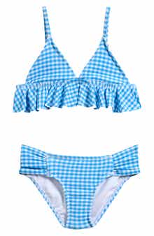 Raisins Kids' Gingham Ruffle Two-Piece Swimsuit