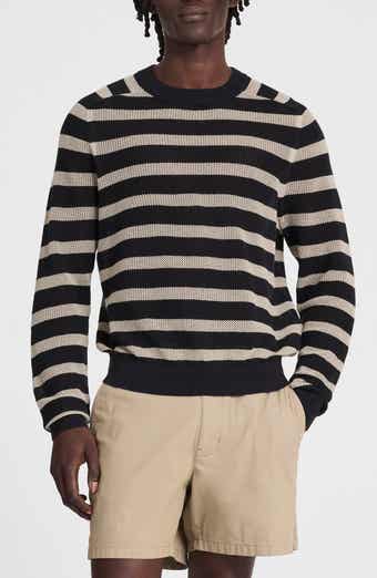 Mesh Knit Crewneck Sweater