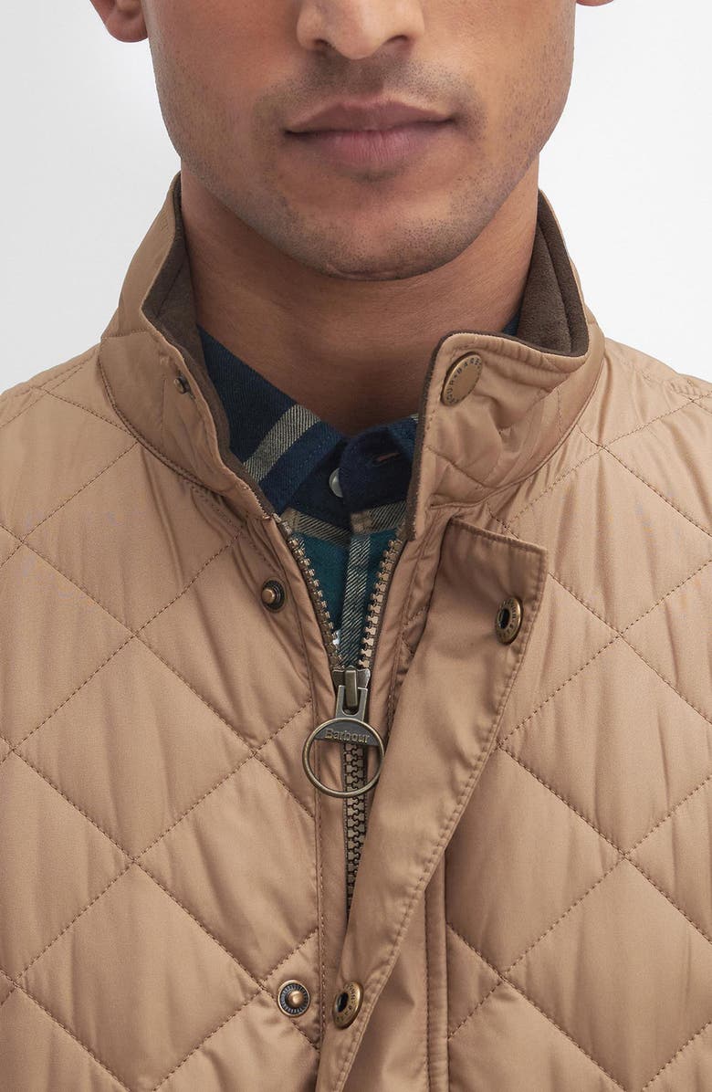 Barbour Quilted Vest, Alternate, color, Light Sandstone