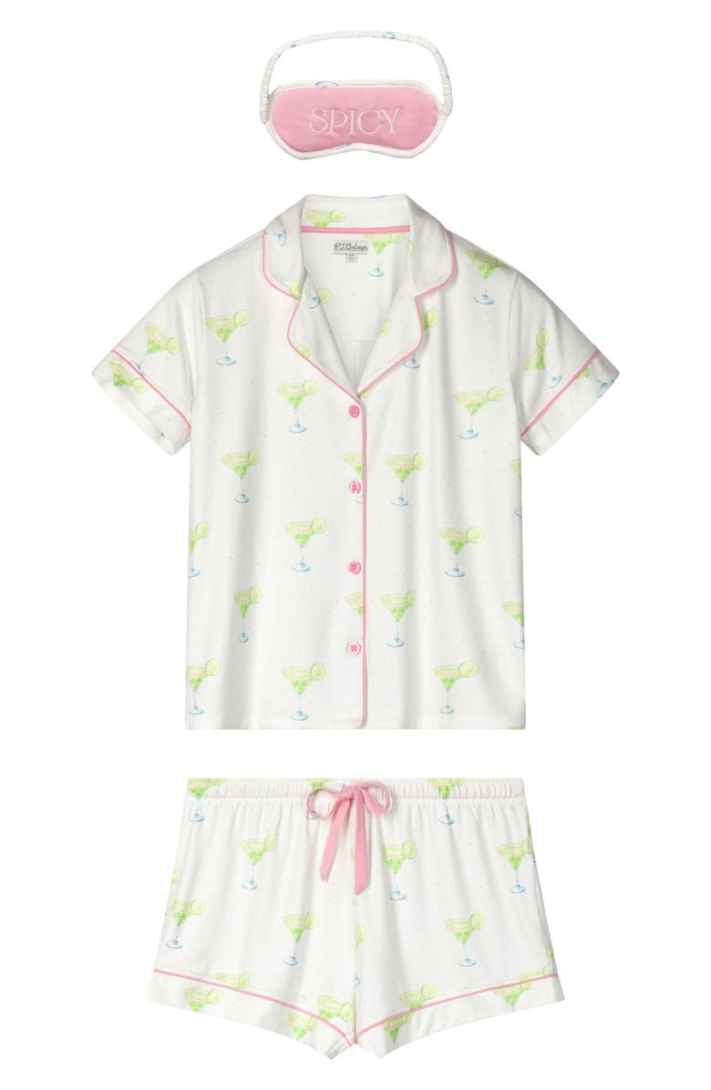PJ Salvage Margarita Mama Short Pajamas, Alternate, color, Ivory