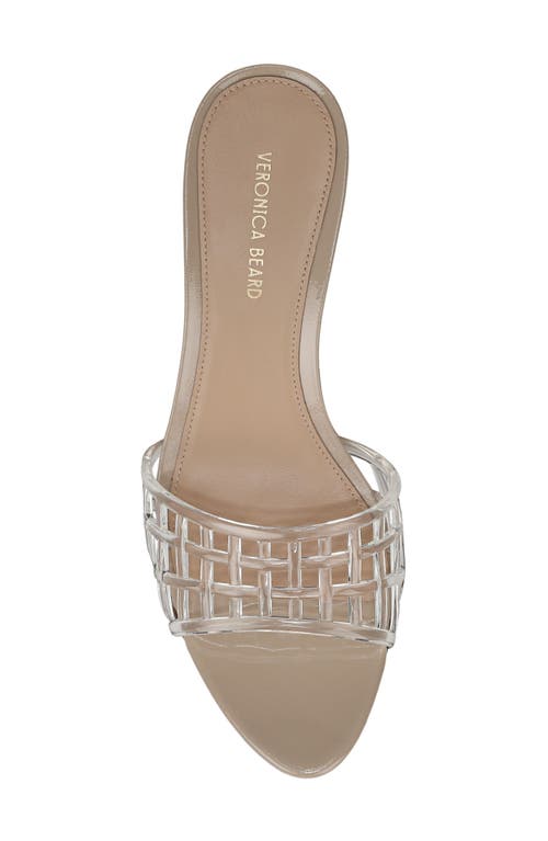 Veronica Beard Tia Jelly Slide Stiletto Sandals In Clear/sand
